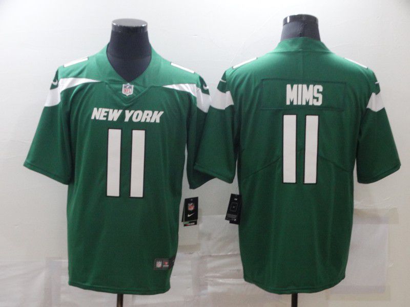 Men New York Jets 11 Mims Green Nike Limited Vapor Untouchable NFL Jerseys